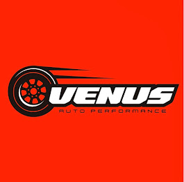 logo of Venus Auto Performance Venus Auto Performance logo on red background